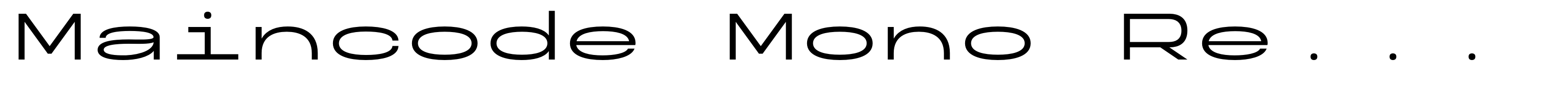 Maincode Mono Regular 200